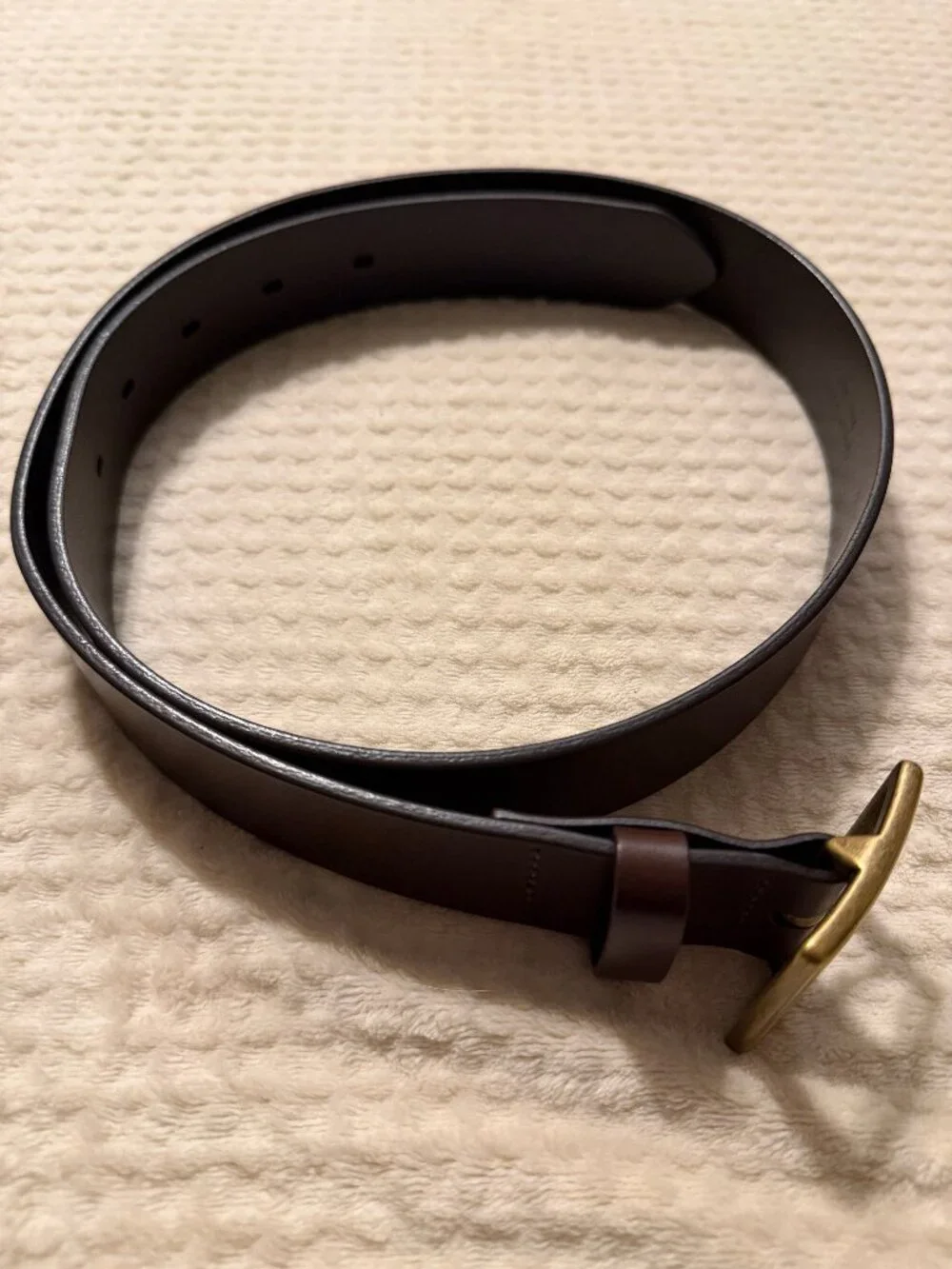 UNIQLO Italian Leather Garrison Belt in Size L